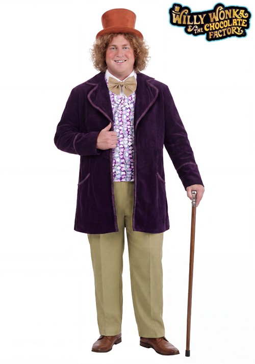 Plus Premium Willy Wonka Chocolate Factory Costume