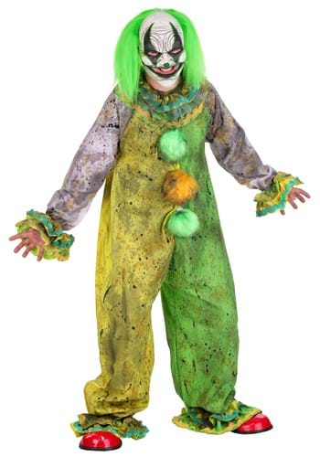 Green Carousel Clown Adult Costume with Mask
