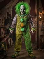 Green Carousel Clown Adult Costume with Mask upd