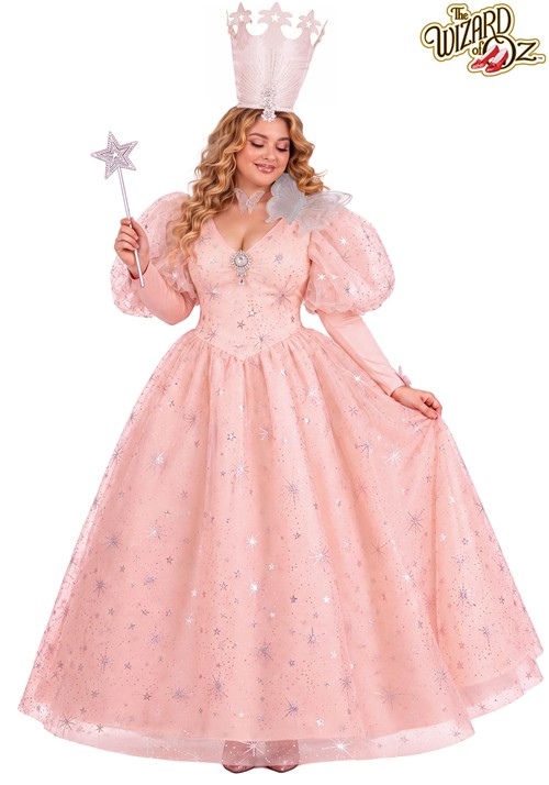 Plus Premium Wizard of Oz Glinda Dress Costume