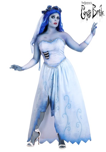 Womens Deluxe Corpse Bride Emily Dress Costume