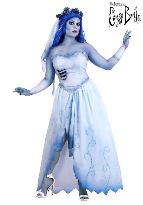 Womens Deluxe Corpse Bride Emily Dress Costume