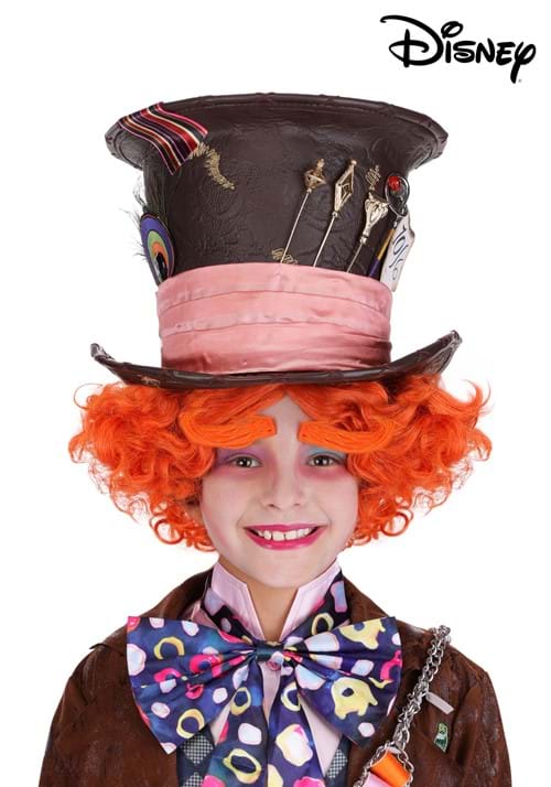 Premium Kids Live Action Disney Mad Hatter Costume Hat