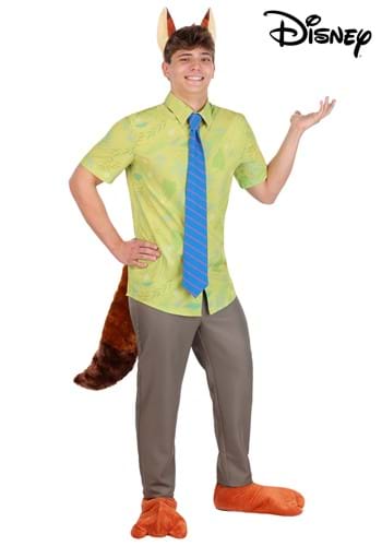 Mens Disney Zootopia Nick Wilde Outfit Costume