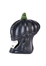 Light Up Black Pumpkin Alien Halloween Decoration Alt 3
