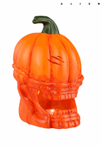 Light Up Orange Pumpkin Alien Halloween Decoration