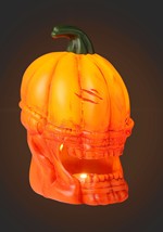 Light Up Orange Pumpkin Alien Halloween Decoration Alt 1