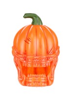Light Up Orange Pumpkin Alien Halloween Decoration Alt 2