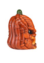 10-Inch Orange Light Up Pumpkin Predator Halloween Decoratio