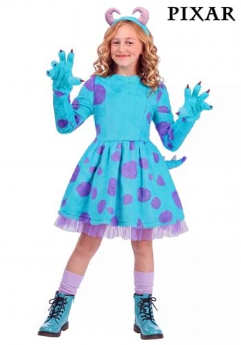 Girls Disney Pixar Monsters Inc Sulley Dress Costume