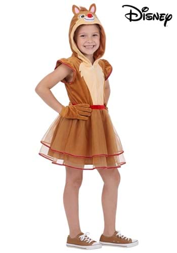 Girls Disney Chip N Dale Dale Costume