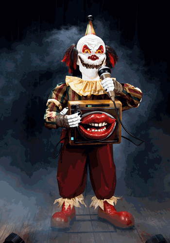 Laugh Track Jack Sinister Smiling Animatronic Clown