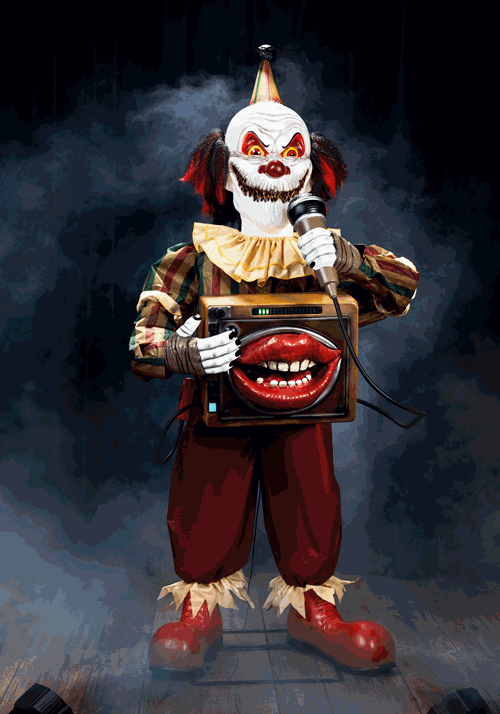Laugh Track Jack Sinister Smiling Animatronic Clown