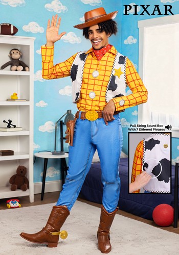 Mens Disney Pixar Premium Toy Story Woody Costume