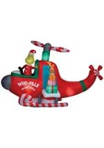 Animated Inflatable Grinch in Helicopter Decoration Alt 1