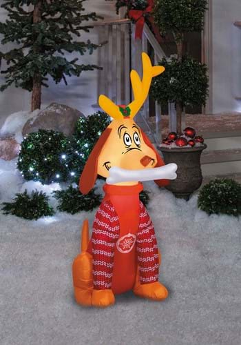 Max in Sweater Inflatable Grinch Decoration
