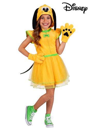 Girls Disney Pluto Dress Costume