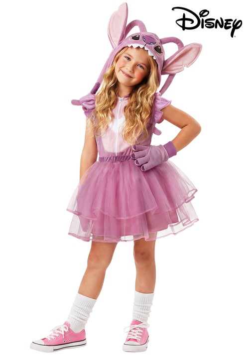 Girls Disney Lilo and Stitch Angel Dress Costume