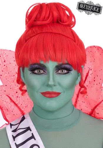 Adult Beetlejuice Receptionist Miss Argentina Costume Wig