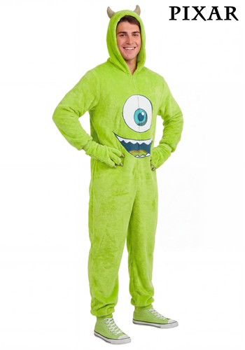 Mens Disney Pixar Mike Wazowski Onesie Costume