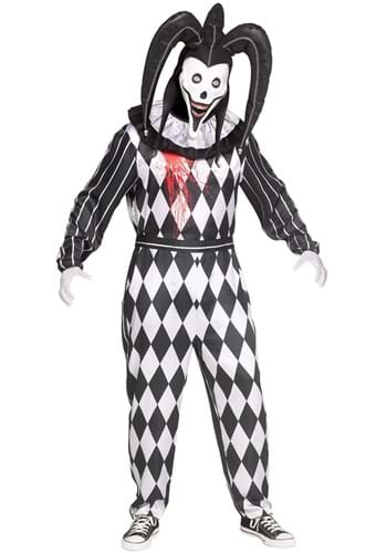 Smiler Dark Jester Mens Costume