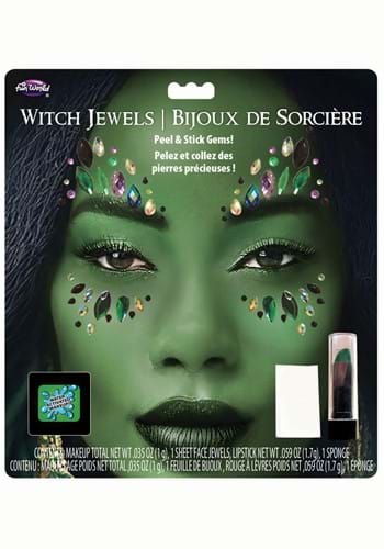 Green Witch Jewels Makeup Costume Kit