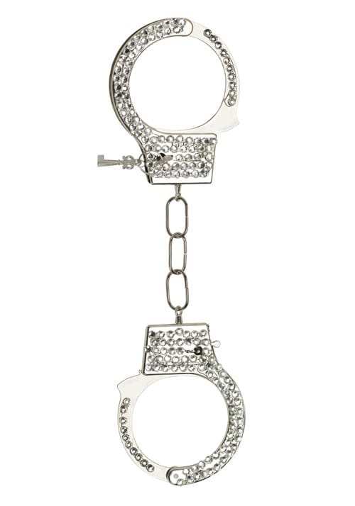 Silver Bling Handcuffs Costume Accessory