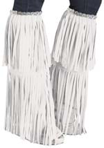 White Fringe Adult Costume Boot Covers
