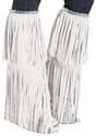 White Fringe Adult Costume Boot Covers