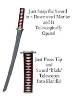 27 Inch Katana Retractable Costume Sword Alt 1
