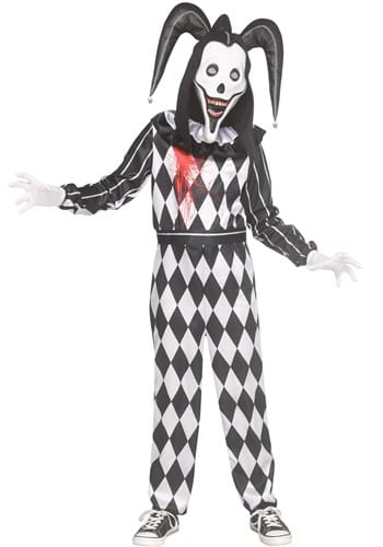 Smiler Dark Jester Boys Costume
