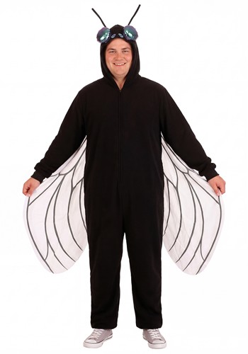 Plus Size Fly Fleece Costume Onesie for Adults