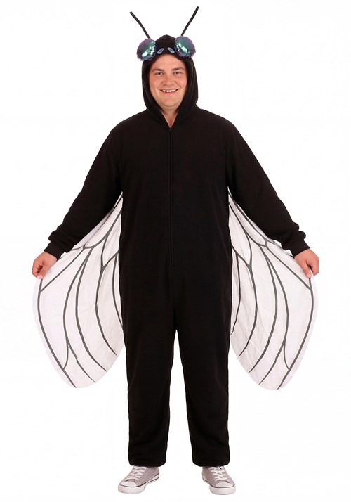 Plus Size Fly Fleece Costume Onesie for Adults