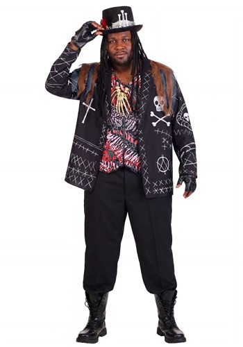 Plus Size Voodoo Priest Mens Costume