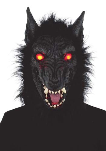 Adult Rage Wolf Light Up LED Mask