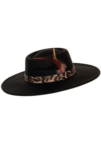 Black Pimp Costume Hat for Adults