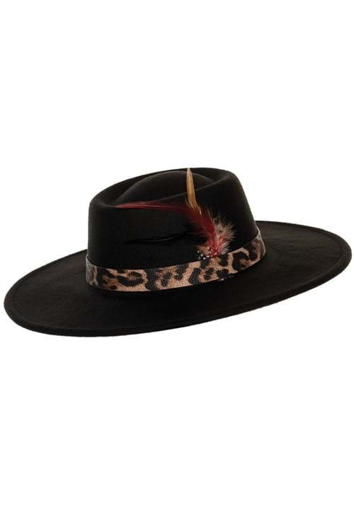 Black Pimp Costume Hat for Adults