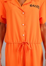 Womens Orange Prison Jumpsuit Costume Alt 4