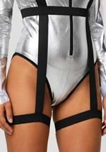 Womens Sexy Silver Astronaut Costume Romper Alt 6