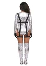 Womens Sexy Silver Astronaut Costume Romper Alt 1