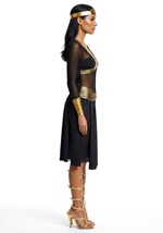 Women's Sheer Black Gold Cleopatra Costume Alt 4