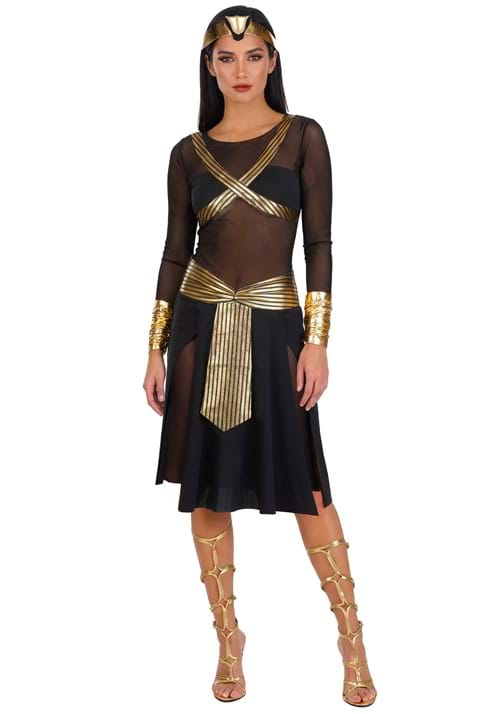 Sheer Black Gold Cleopatra Womens Costume