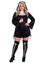 Plus Size Naughty Nun Mini Dress Womens Costume Alt 2