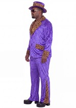 Plus Men's Purple Economy Pimp Costume Alt 5