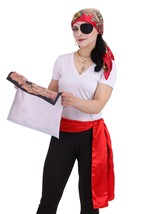 Classic Red Pirate Accessory Costume Kit Alt 2