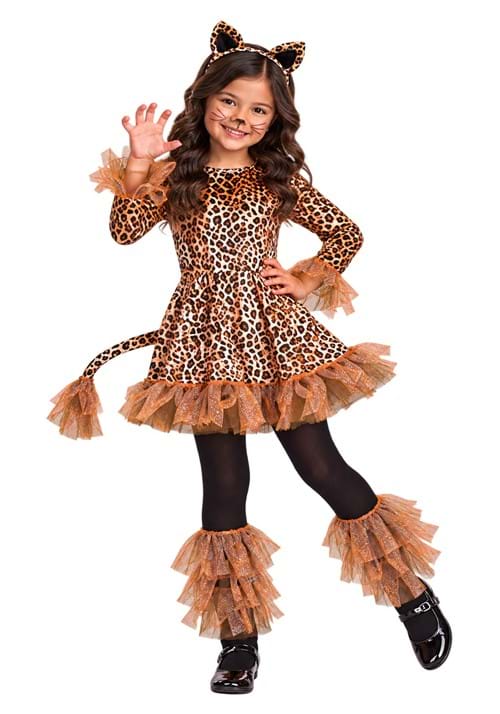 Leopard Girl's Costume Dress upd