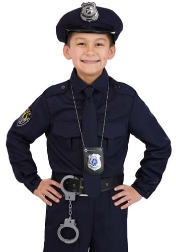 Police Necklace Badge Accessory with Cuffs Alt 2