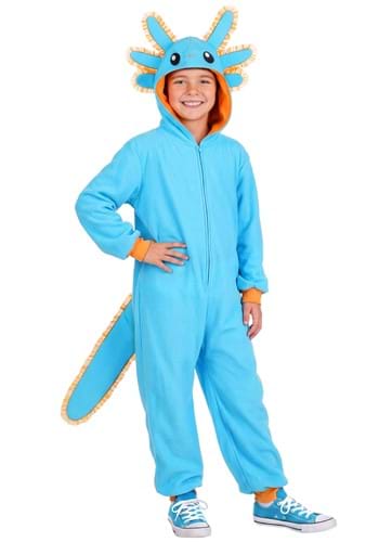 Blue Axolotl Kids Costume