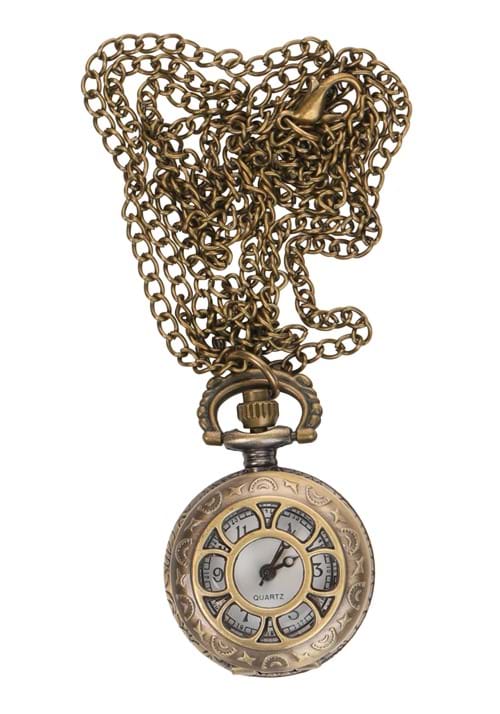 Victorian Pocket Watch Necklace Accessory