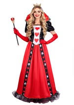 Womens Crimson Queen of Hearts Dress Costume